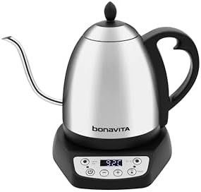  Bonavita 1L Digital Variable Temperature Gooseneck Electric Kettle