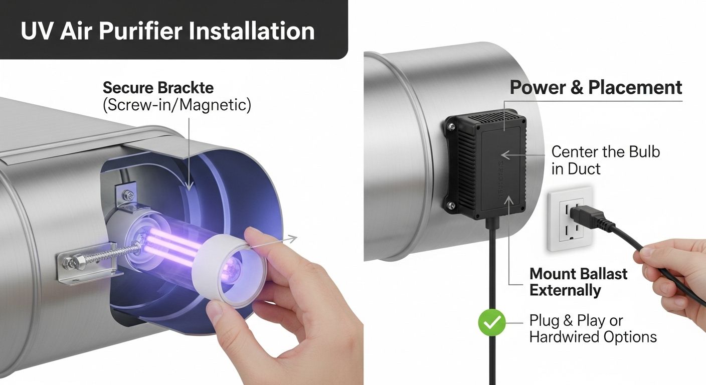 UV Air Purifier Installation